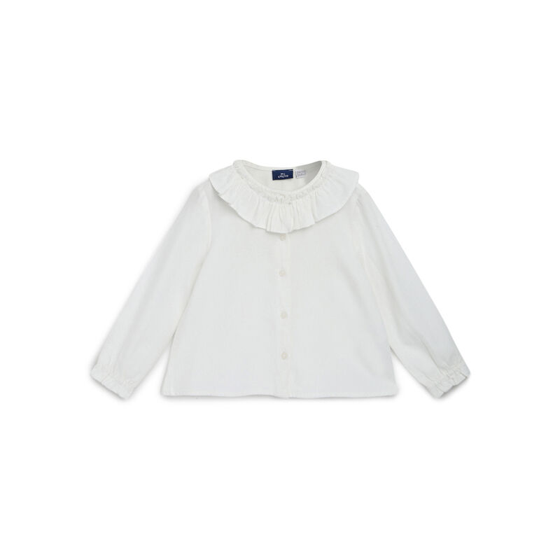 Girls Bronze Solid Long Sleeve Shirt image number 0
